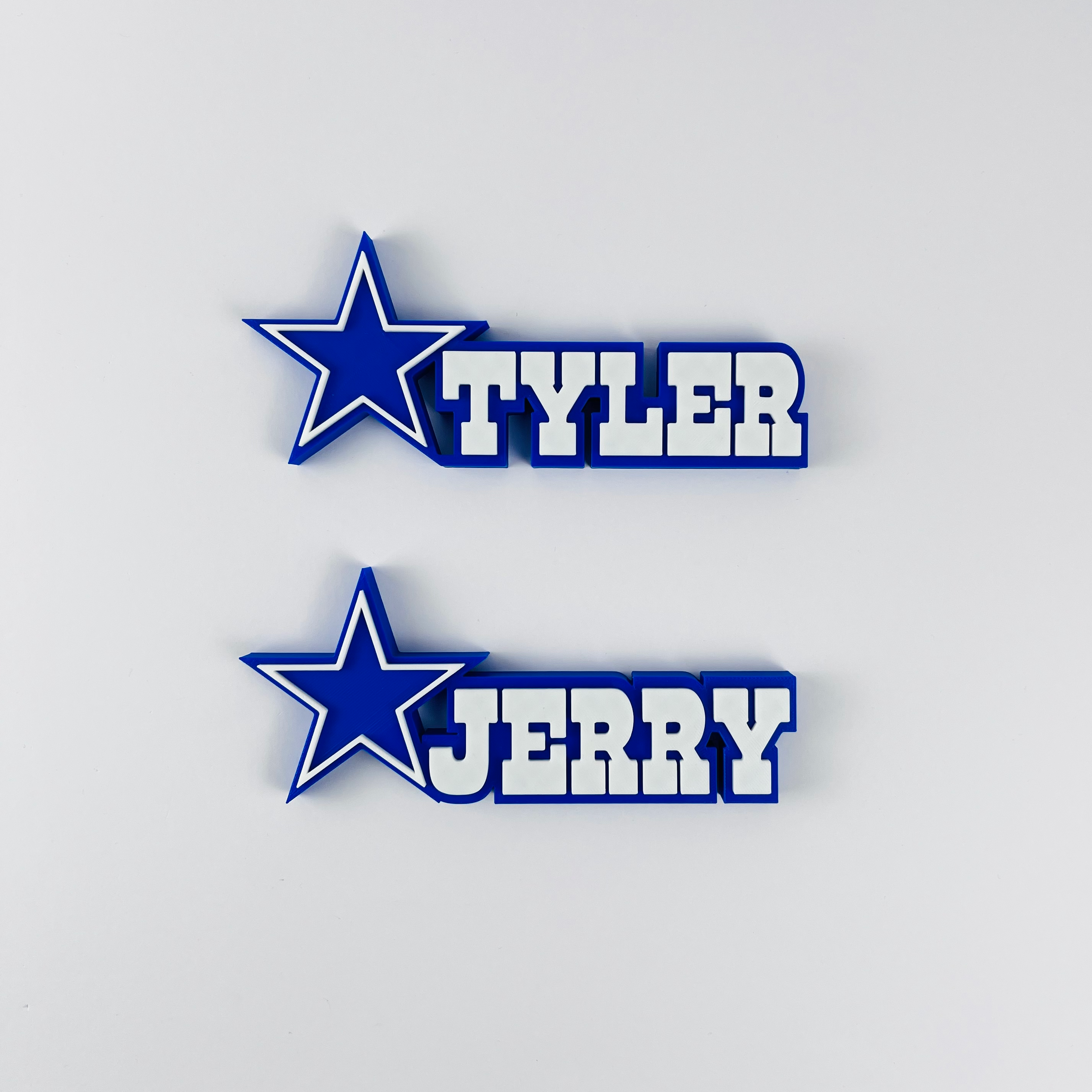 Personalised Dallas Cowboys Name Plate, Custom Desk Plate, Dallas Cowboys Gift