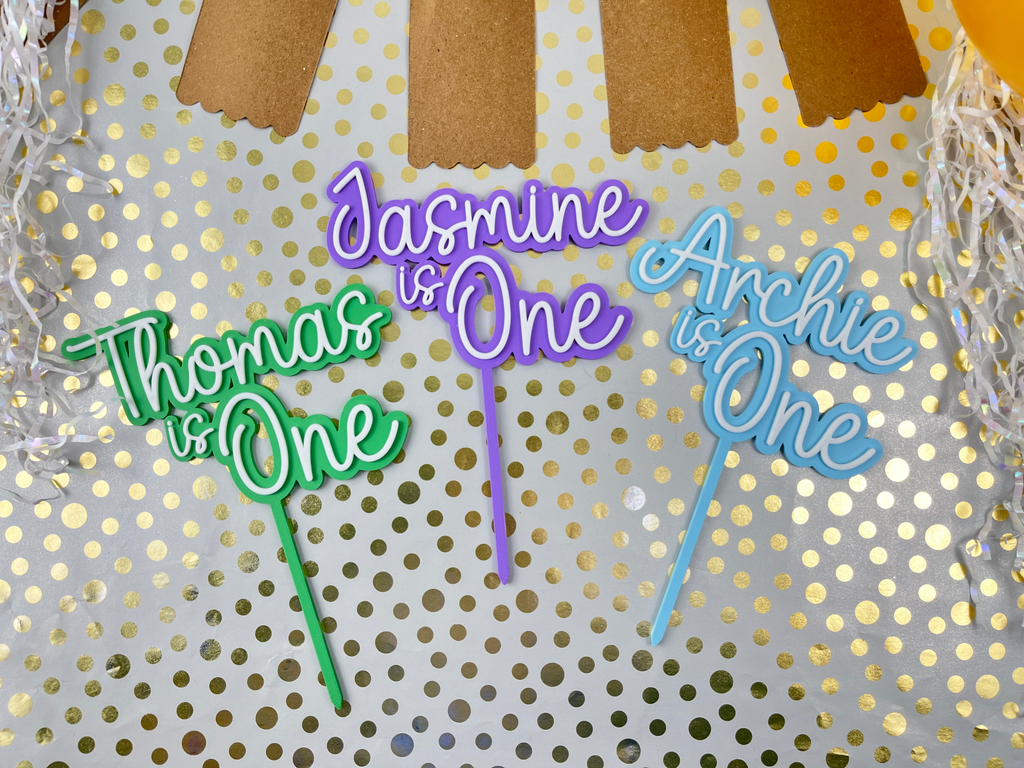 Personalised Name Cake Topper, Custom Name Birthday Cake Topper