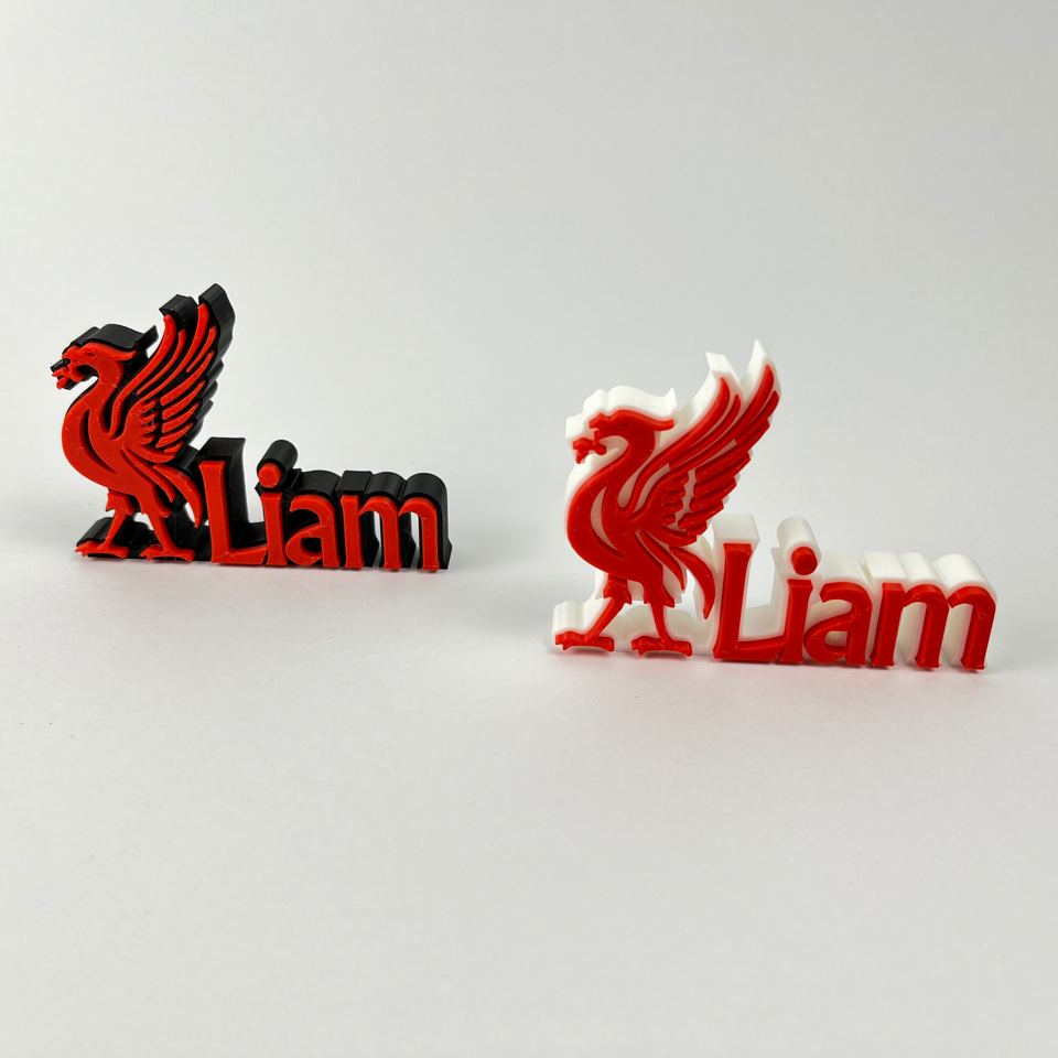 Liverpool FC liverbird personalised desk plaque