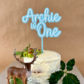 Personalised Name Cake Topper, 3D Printed Birthday Cake Topper With Age. Double Layer Custom name cake topper