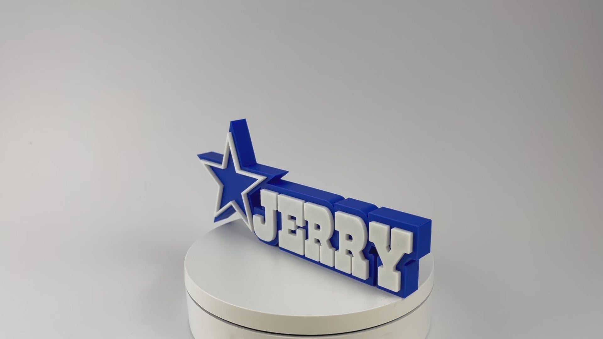 Personalised Dallas Cowboys Name Plate, Custom Desk Plate, Dallas Cowboys Gift